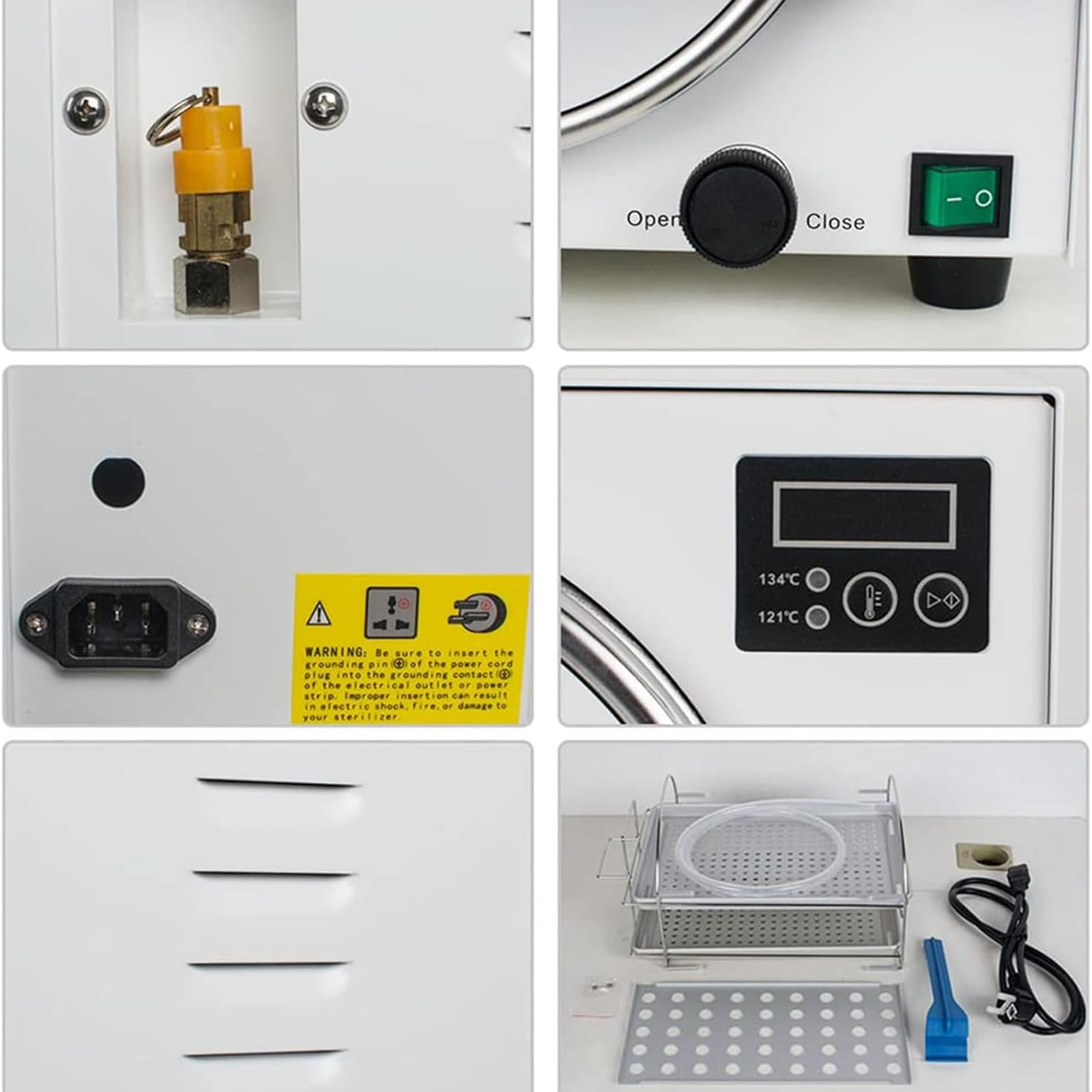 Attrezzatura for Autoclave Sterilizzatrice Efficiente, Laboratorio/Forniture Mediche Professionali, Temperature 121°C/134°C Due da Scegliere, per Autoclave A Vapore
