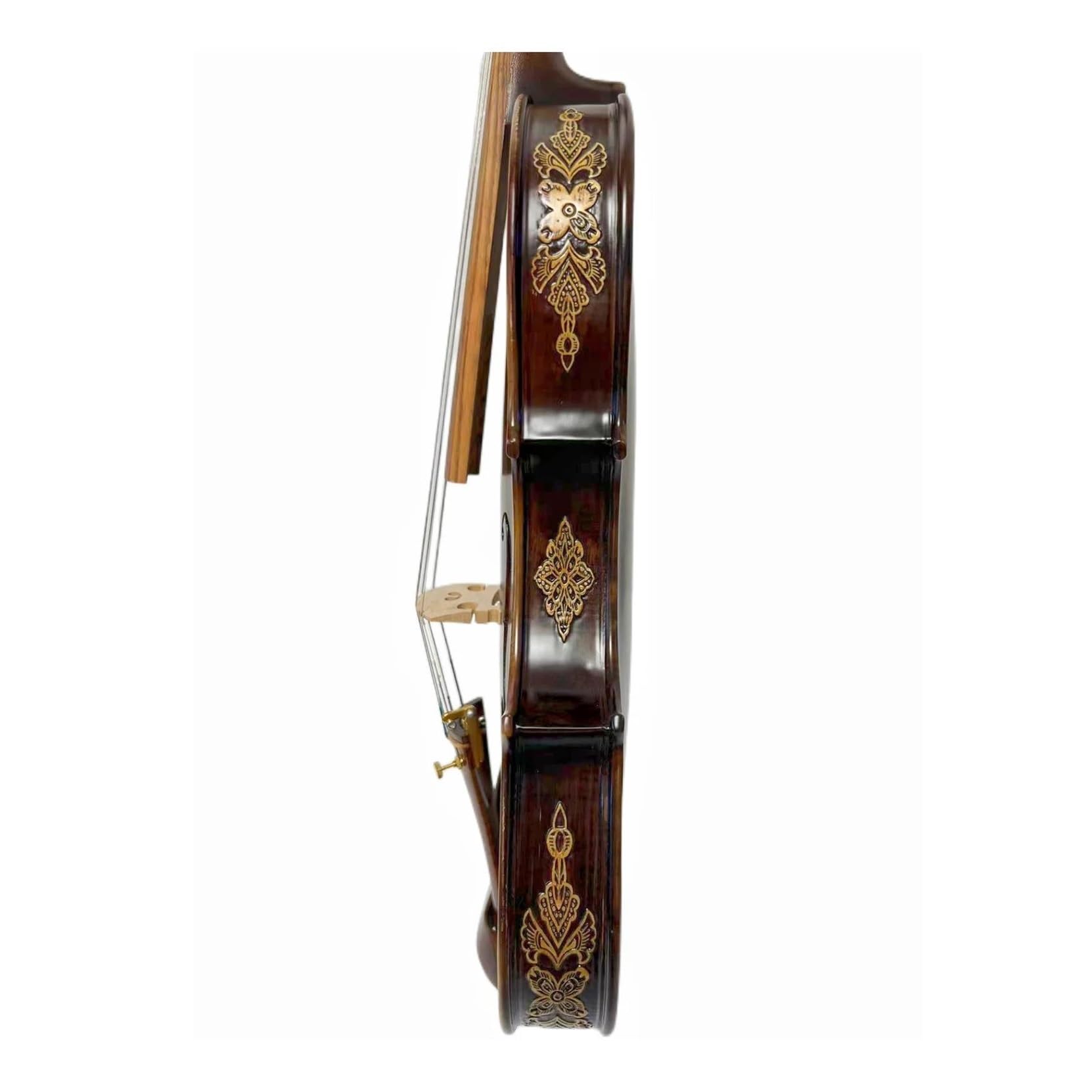 Violín 4/4 De 5 Cuerdas Con Mástil De Arce Y Tablero Flameado Instrumento De Interpretación Instrumento De Violín(3/4)