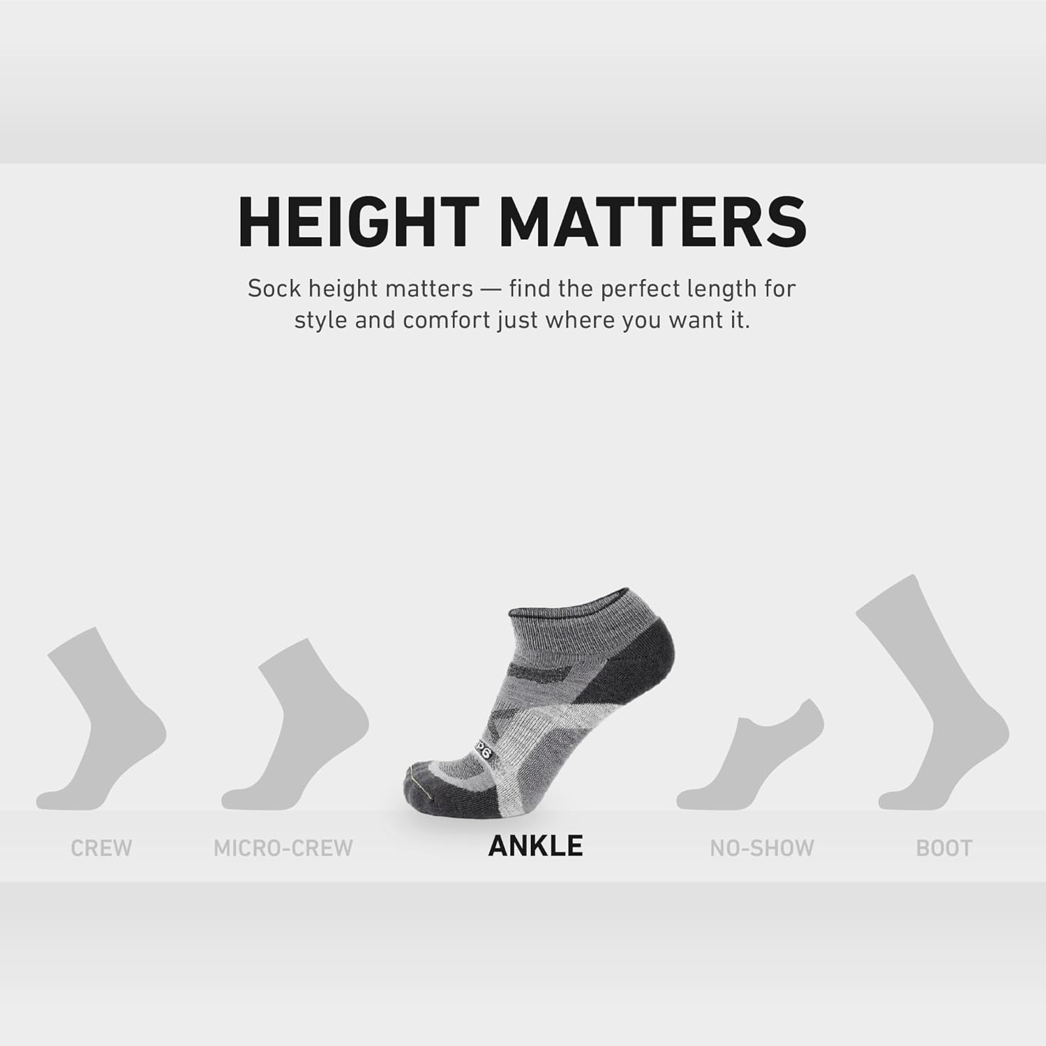 GRIP6 Wool Ankle Socks -Merino Wool Socks Made in The USA -Lightweight Wool Hiking Socks - Warm Ankle Socks for Men and Women - Image 6