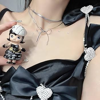 シルバーリボンのチョーカー シルバー]リボンチョーカー