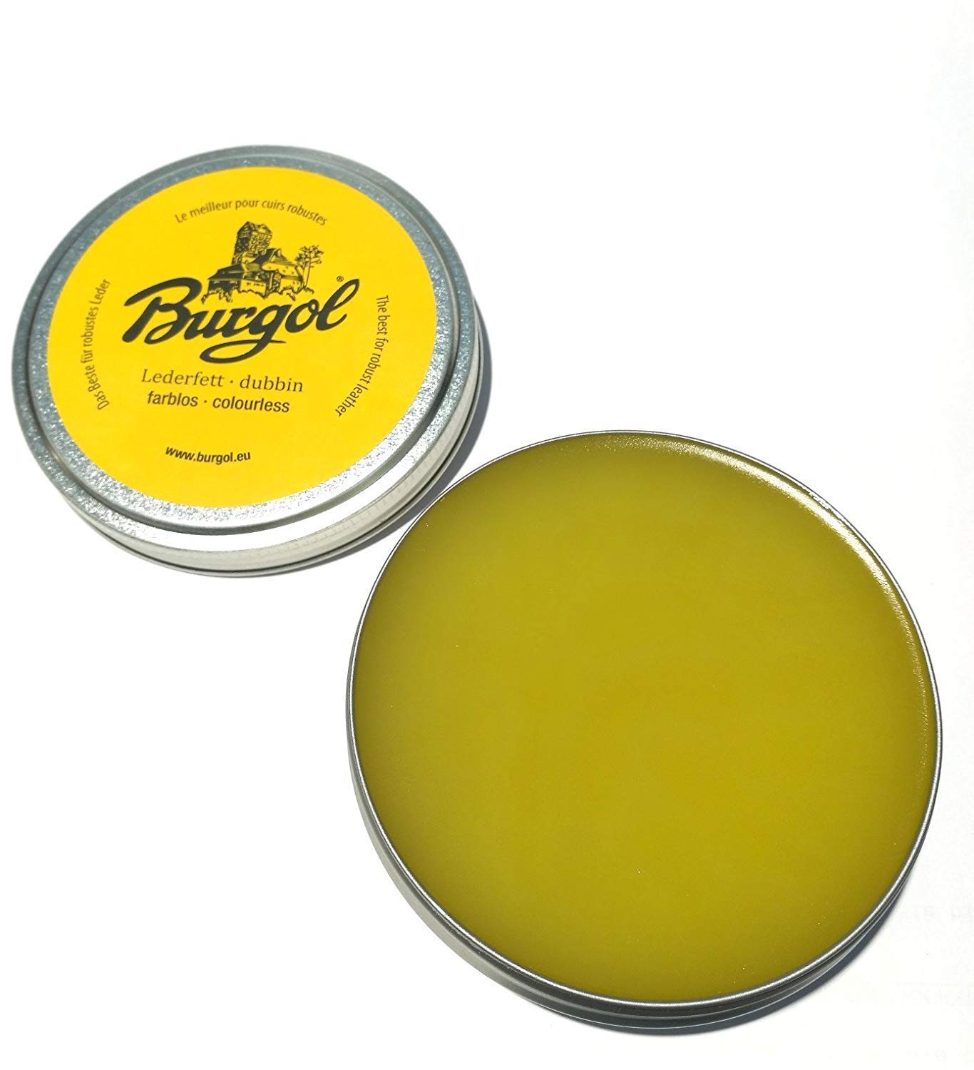 Burgol Smar do skóry Dubbin bezbarwny 100 ml puszka blaszana