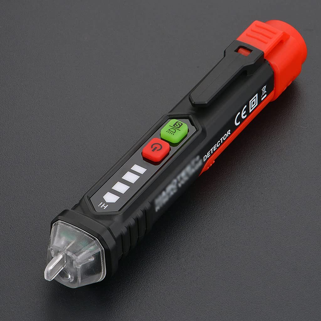 Detector de Voltaje sin Contacto Tester Pen Indicador de Voltaje Inteligente Test Live Wire Check Buscador de Punto de interrupción de cableado