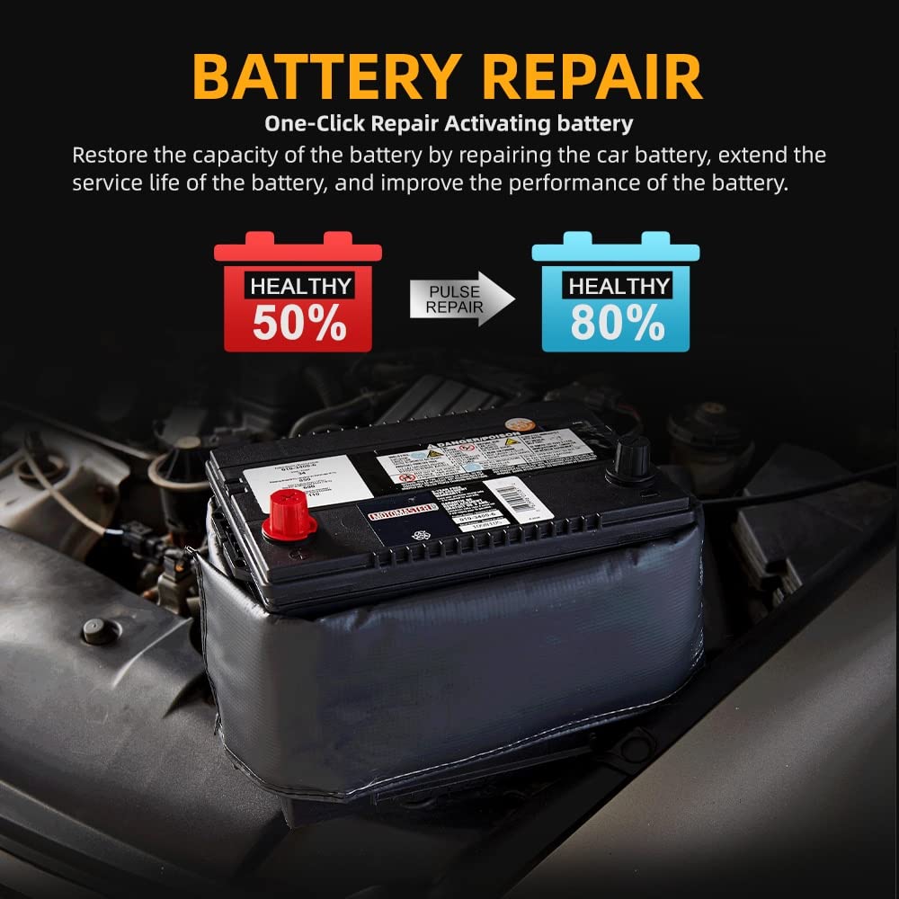 Batterietester KW510 12V Auto-Batterie-Tester voll automatische 5A Auto-Ladegerät 3 in 1 Wet Dry Agm Gel Blei-Säure-Pulse-Reparatur-Werkzeuge