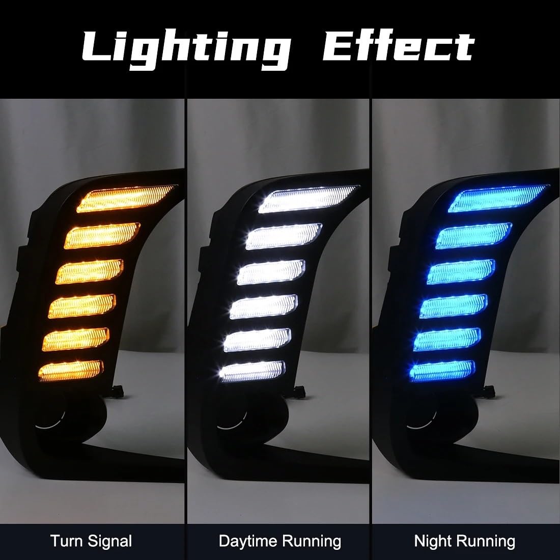 Luces Antiniebla Luz Niebla Para Toyota Para Corolla 2019-2022 Luces Diurnas LED DRL Faros Antiniebla Coche Intermitentes Parachoques Delantero Blanco Amarillo Azul