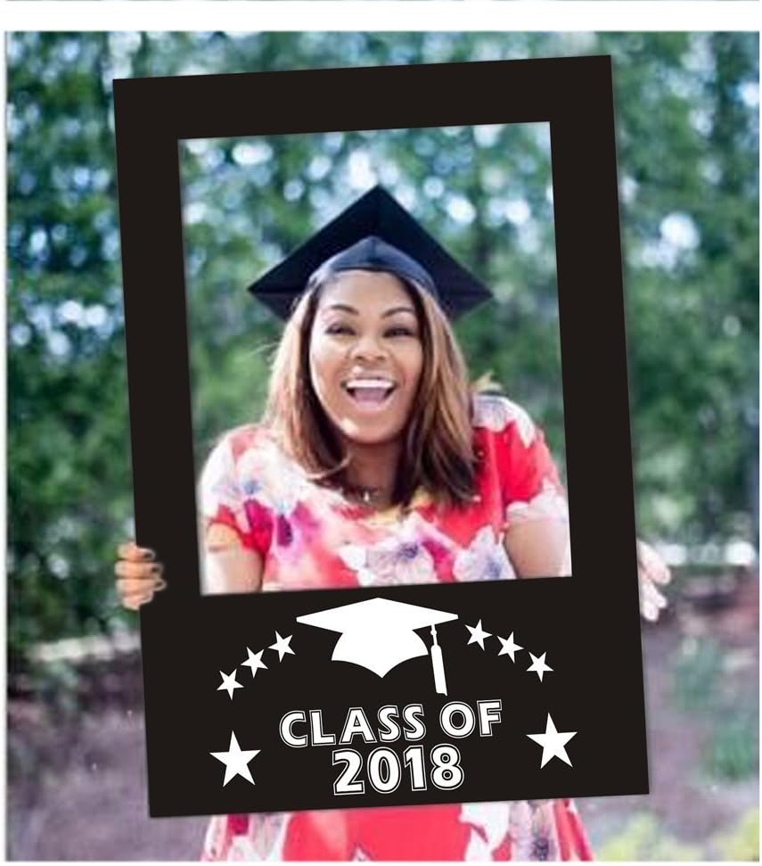2018 Graduation Photo Booth Props Picture Frame Cutouts-Upgraded Version Sturdy Enough Not Need to Worry Flimsy Anymore,graduation party supplies 2018