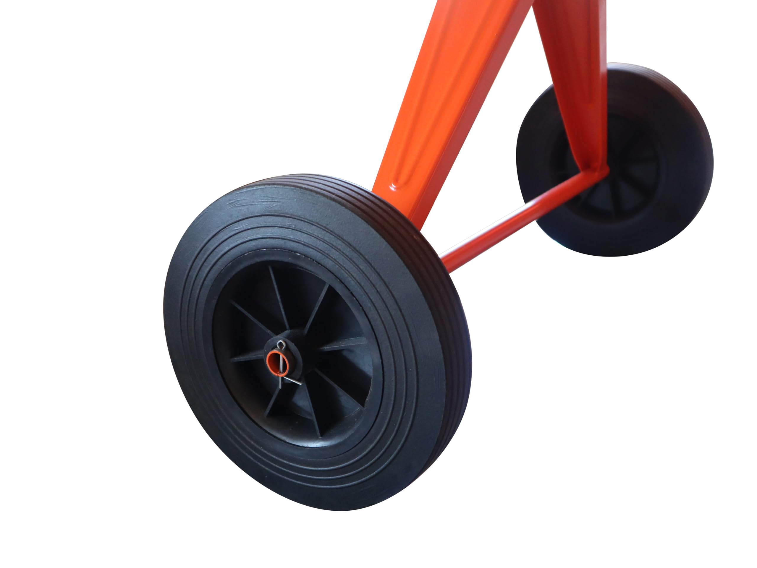PRO160TD Profi Betonmischer 230V Mischmaschine Beton Mörtel Zementmischer (150 Liter Trommelvolumen, 850 Watt Motorleistung, Zahnkranz aus Gusseisen, Zahnkranzschutz, IP45, Fußbremse) orange