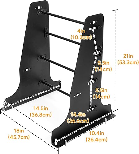 Miniatura 4 de Mofun Tour Pack Rack Sissy Bar montaje portaequipajes soporte de almacenamiento Kit de montaje en pared compatible con Harley Touring Road King