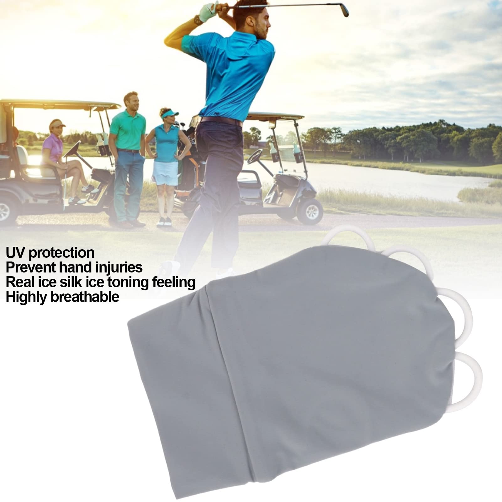 Guantes de Medio Dedo con Protección UV Sunsceen para Exteriores Hombres Mujeres