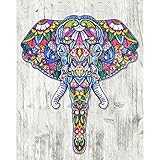 DIY 5D Diamond Painting Kit, Cross Stitch Crystal Embroidery Rhinestones Craft 5D Drilled Resin Diamond Painting by Number Kits (Elephant)