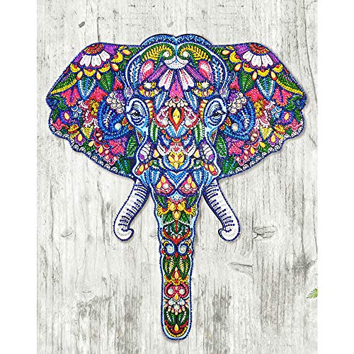 DIY 5D Diamond Painting Kit, Cross Stitch Crystal Embroidery Rhinestones Craft 5D Drilled Resin Diamond Painting by Number Kits (Elephant)