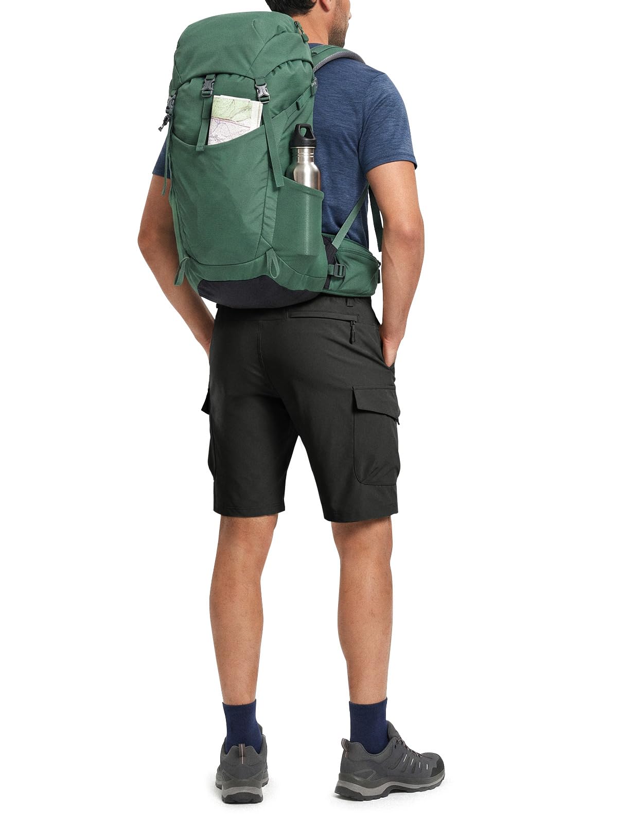 Wespornow Pantalones de Trabajo para Hombres Bermudas Pantalones de Trabajo para Hombres Pantalones de Senderismo Chino Pantalones de Bicicleta de montaña elástica