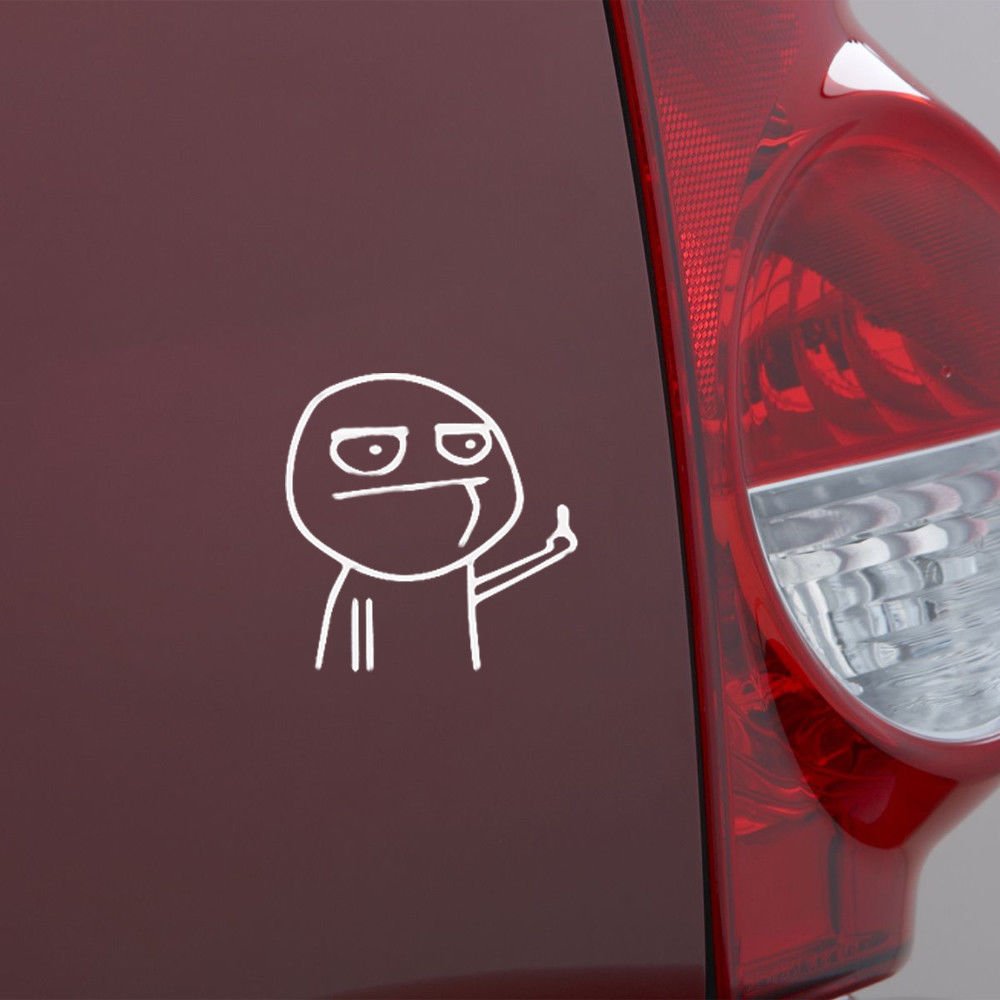 AST Works 1x JDM Style Close High Beam Light Single Finger Disdain Car