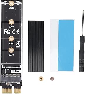 Cosiki Scheda Riser Disco Rigido, con Scheda Adattatore di Raffreddamento, per SSD con Dimensioni 2230/2242/2260/2280