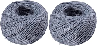Ciieeo 2pcs Nativity Crafts Nativity Decor Jewelry Gift Crafting Twine Rope 3mm Twine Rustic Craft Rope Soft Clip Bead Rope Burlap Grey Colored Twine Color Jute Twine Hand Decor