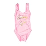 Birthday Girl Light Pink One Piece Swimsuit- Kids Monokini Bday Suit