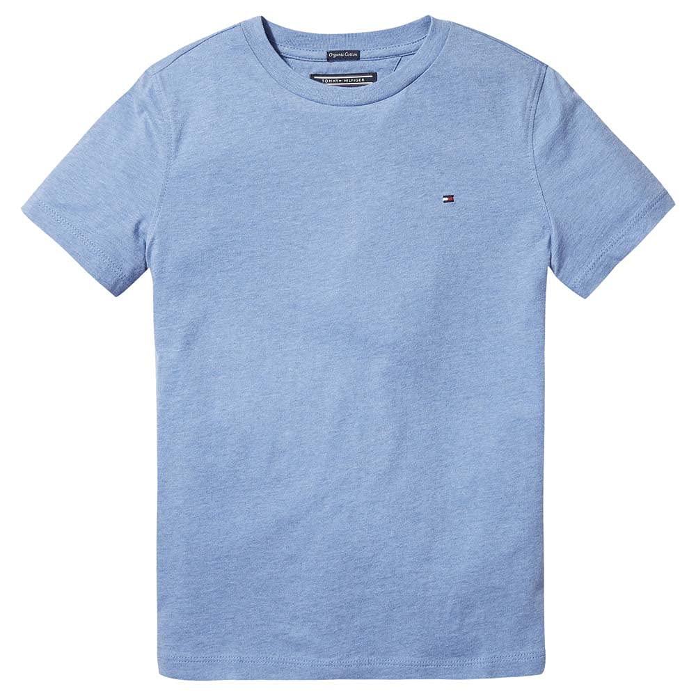 Tommy Hilfiger Boys’ Short Sleeve Round Neck T-Shirt, Blue (Dark Allure Heather), 5 Years