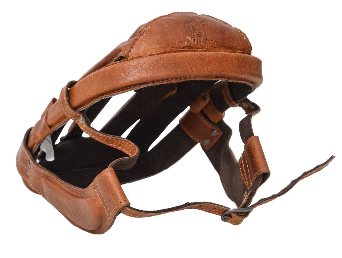 Gusti Accessorio per Bicicletta in Pelle - Jacques A. Design Retro Vintage in Pelle di Bufalo Marrone 56-57 cm