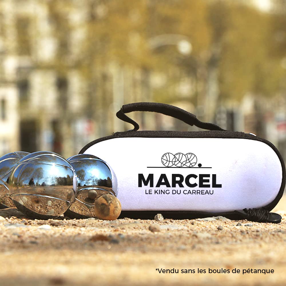 CADEAUX.COM - Sacoche Boule Pétanque Personnalisable - Sac Pétanque en Coton pour Boule de Petanque - Vendu Seul - Cadeau Personnalisé - Cadeau Homme
