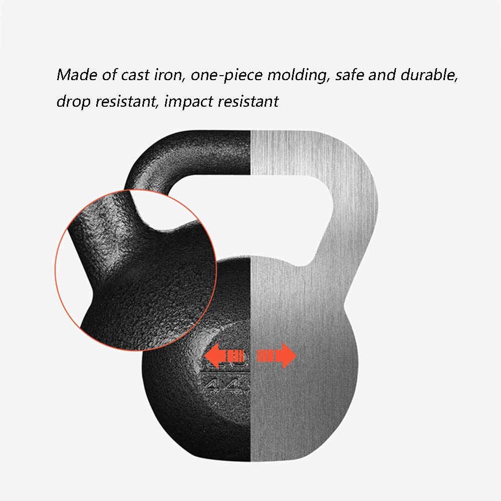Kettlebell HUAHUA Fitness, Grandi Maniglie, Un Pezzo Fusioni Stampaggio Ferro, Sicuro E Durevole, Peso: 4kg, 8kg, 12kg, 16kg, 20kg, 24kg (Size : 4kg)