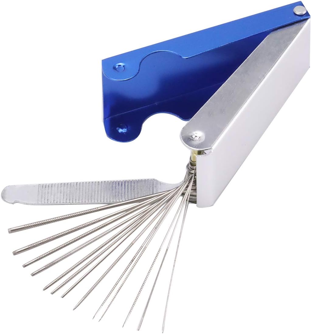 Hidear Guitar Sanding Tool,Guitar Bass Ukulele Nut Bridge Saddle Grooves Sanding Files Tool Kit Electric Acoustic Guitar Part DIY Tools