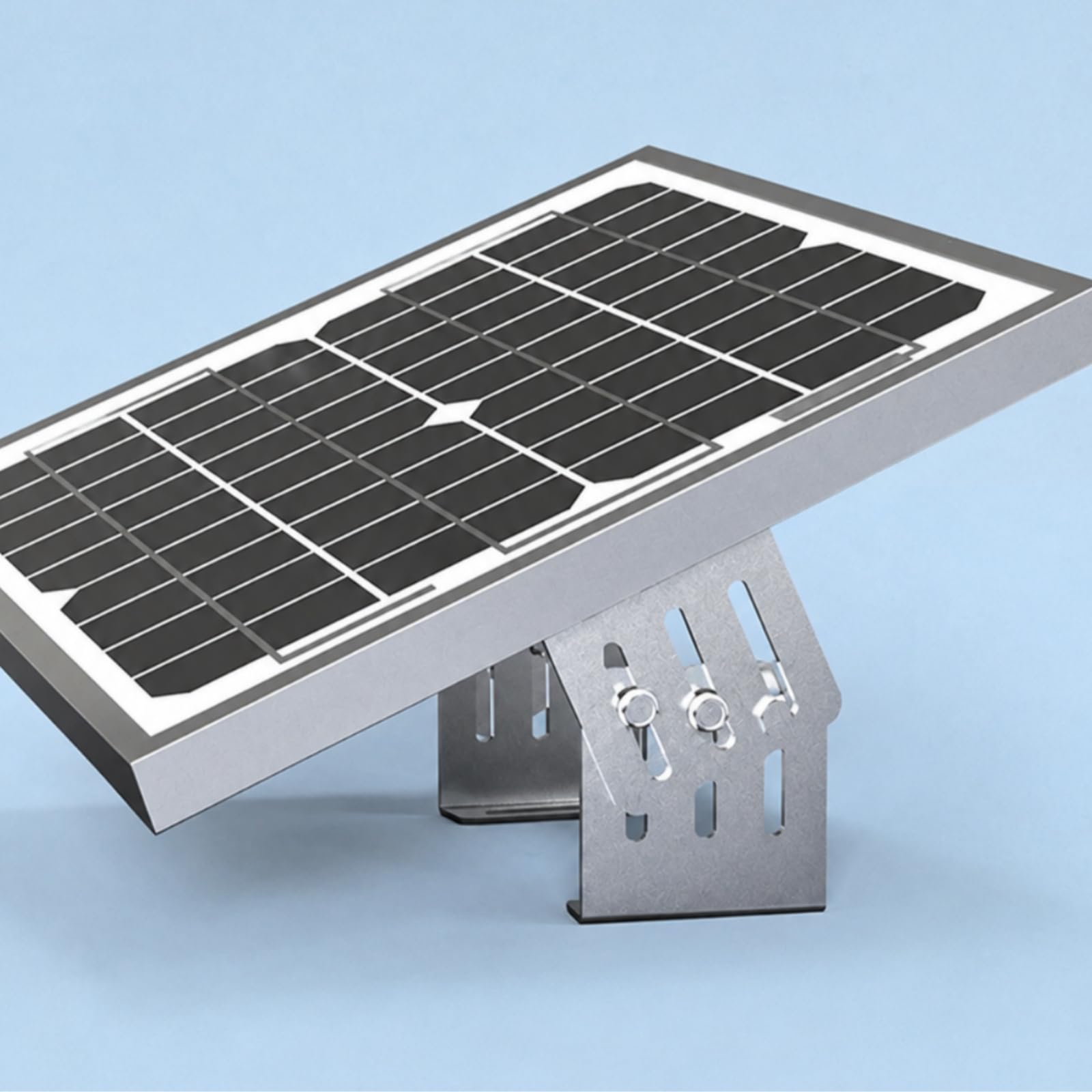 Kit di Fissaggio per Moduli Fotovoltaici con Profilo Alluminio Resistente Alle Intemperie per Uso Esterno su Roulotte E Yacht con Viti di Ancoraggio Robuste