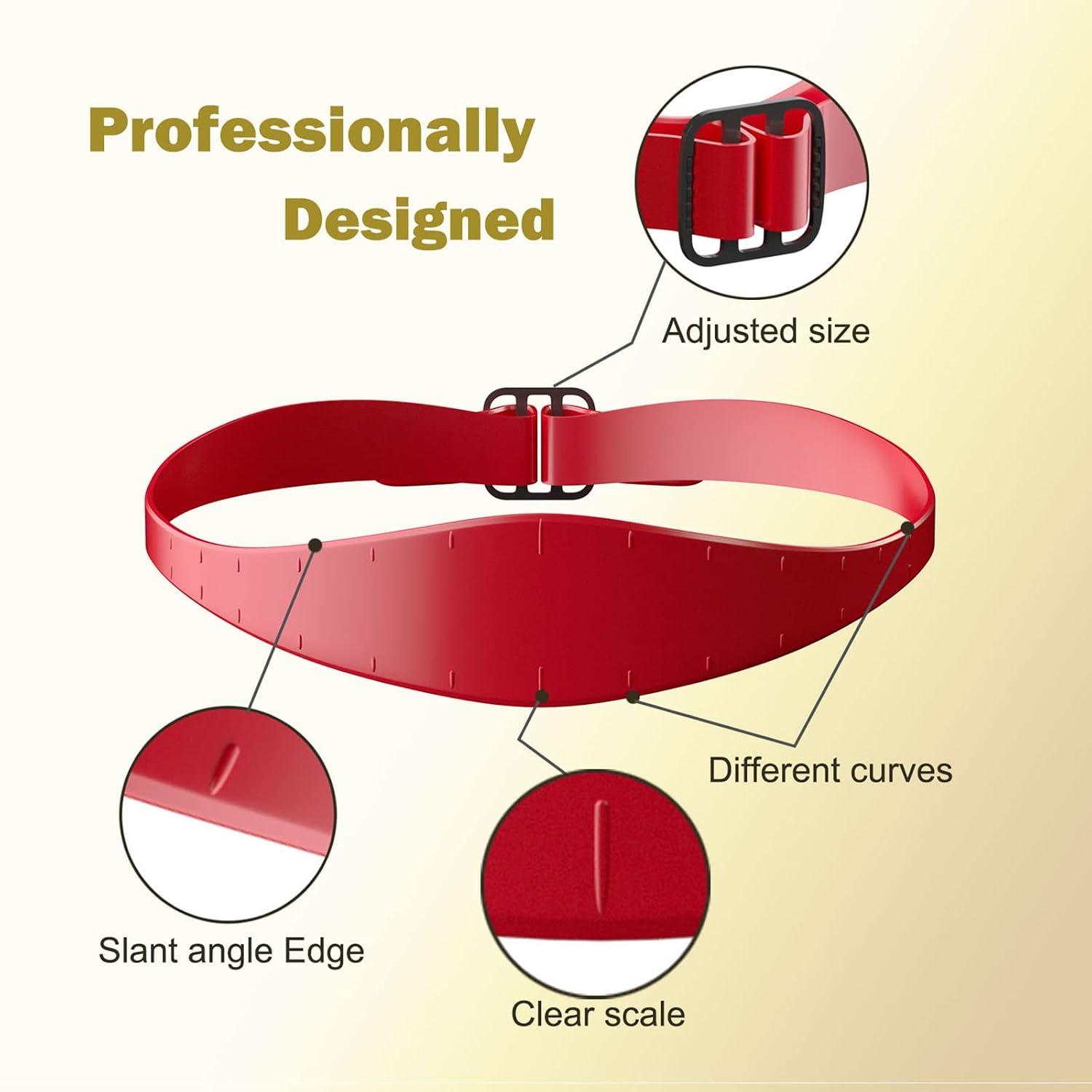 Barber Accessories Silicone Haircut Band Haircuts Fade And Taper Guide