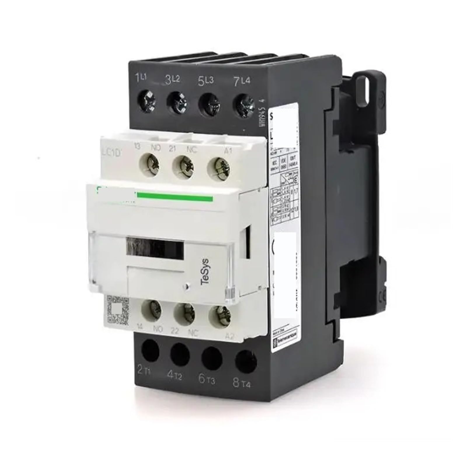 JJHQOKYNA LC1D 4 Pole contactor LC1DT25 25A LC1DT25B7C LC1DT25BDC EDC FDC MDC DIN Rail(LC1DT25MDC 220VDC)