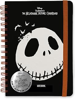 Grupo Erik The Nightmare Before Christmas A5 Notebook | It´s Glow In The Dark | Notebooks A5 | Notepads A5 | A5 Notepad | Dotted Bullet Journal | Nightmare Before Christmas Gifts | Sketchbook A5
