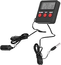 Medidor de umidade Termômetro, medidor eletrônico de temperatura de umidade pequeno Visor digital em tempo real para animais de estimação para répteis