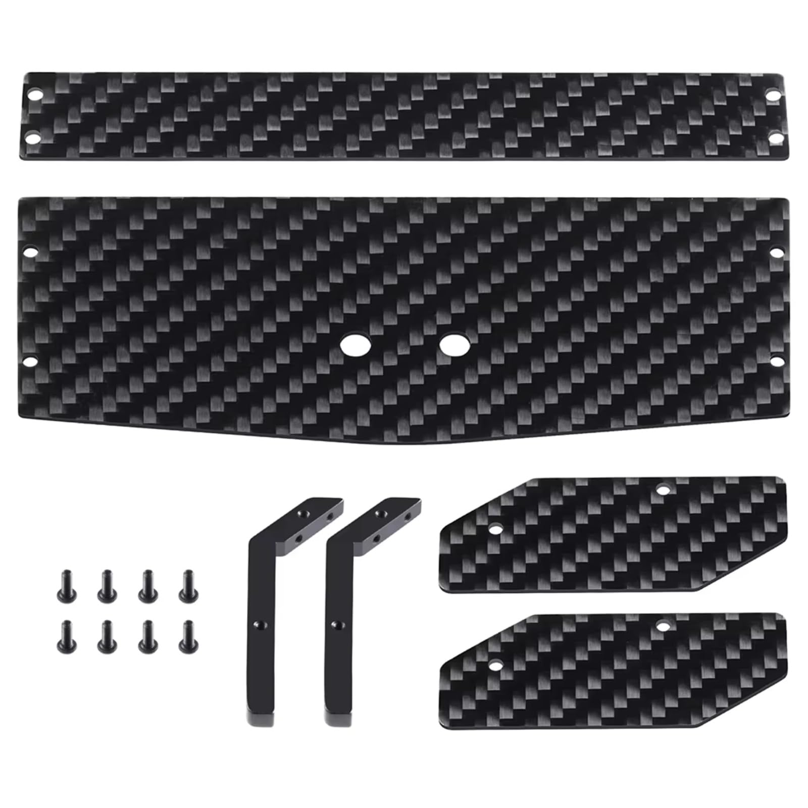 Pour Mini-B 2WD 1/16 1 Kit D'aileron Arrière Fibre Carbone Pour Buggy/camion RC pièces De Rechange RC Voitures Pièces