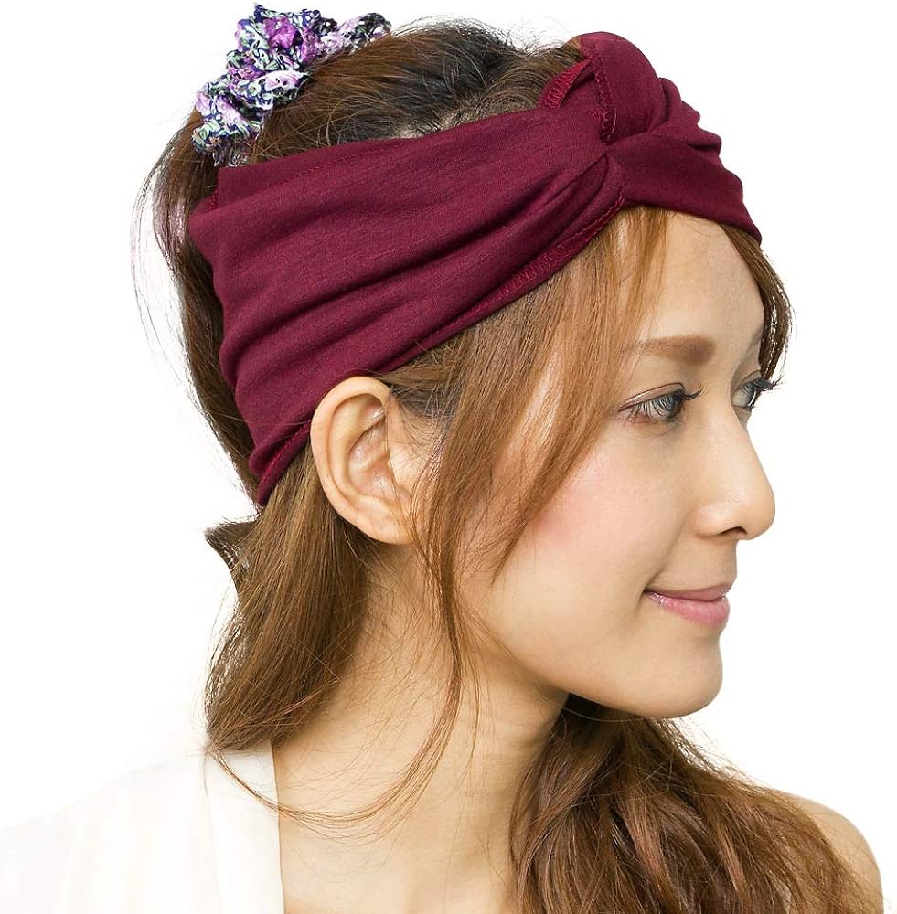 Amazon | [ザクション] 日本製 ツイストターバンヘアバンド [M便