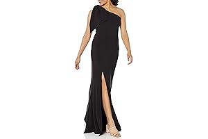 Women's Georgina One Shoulder Bow Detail Trumpet Evening Gown