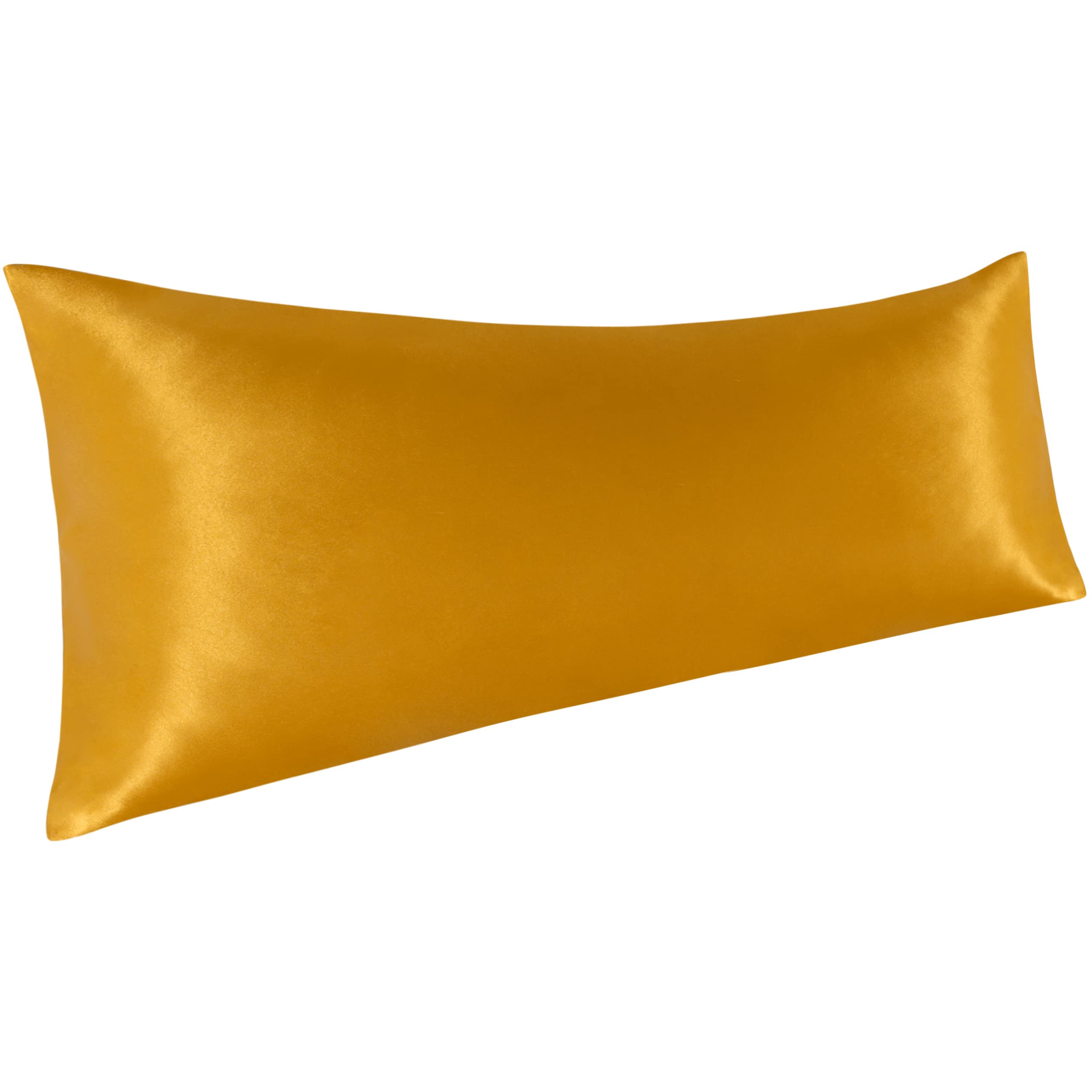 NTBAY Satin Body Pillowcase for Hair and Skin, Luxurious and Silky Pillow case with Envelope Closure, 20x54 Inches, Golden Brown, (AUSNTSAPC-B-Gold-QX) — image 1