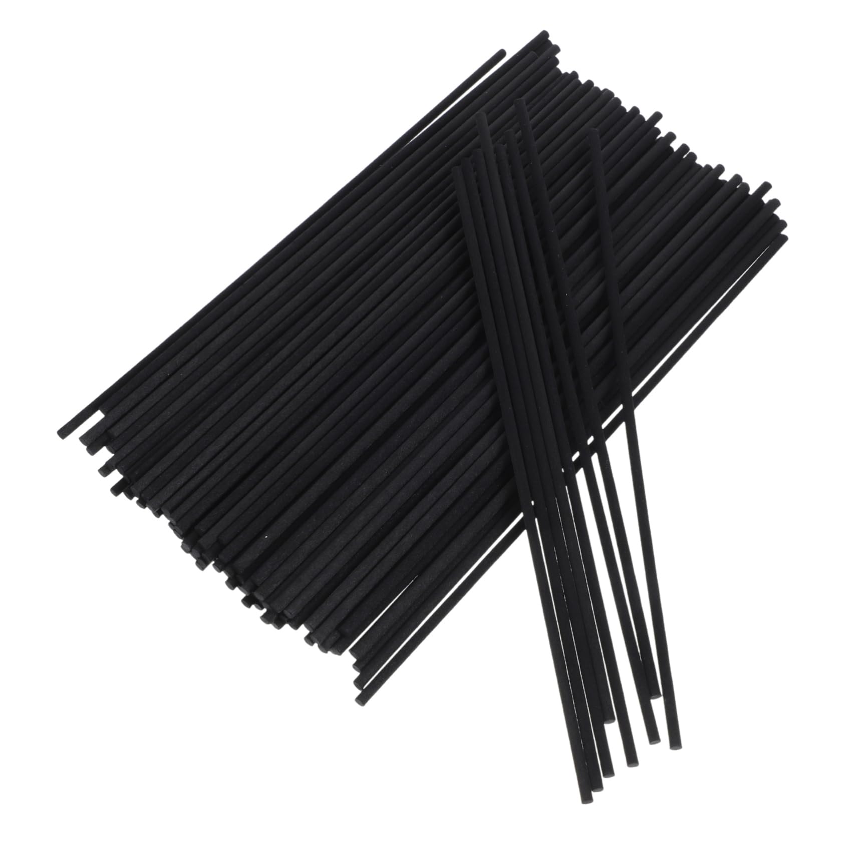 TEHAUX 100pcs Fiber Aroma Reed Diffuser Sticks for Essential Oils DIY Scent Diffuser Refill Black Fiber Sticks for Fragrance and Decor Easy to Use Continuous Aroma Release