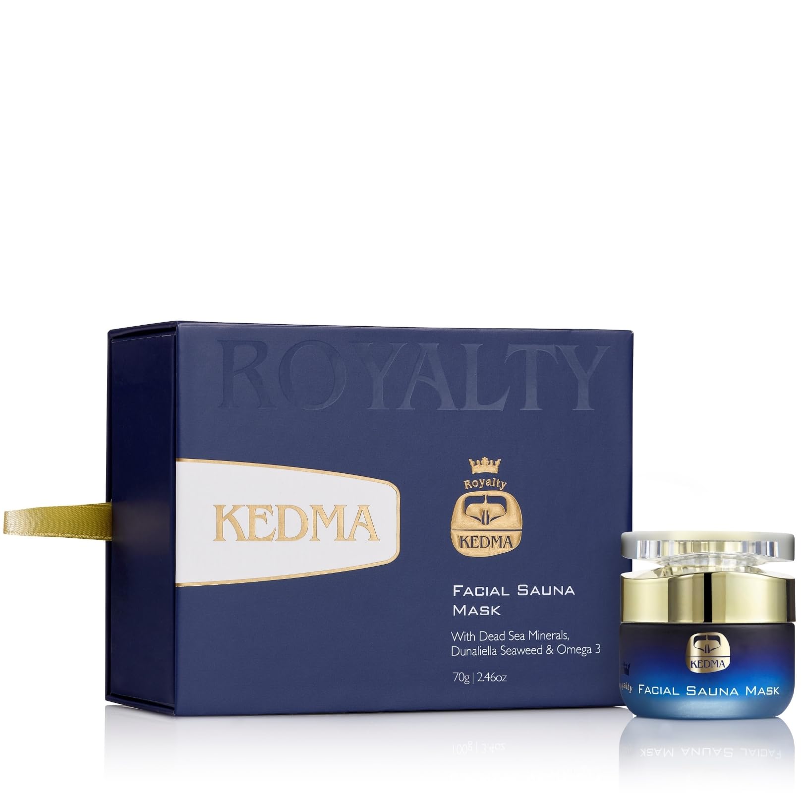 KEDMA - Maschera Viso Riscaldante ai Minerali del Mar Morto - 70g | La maschera sauna riscaldante al caolino aiuta a purificare i pori, mentre le vitamine nutrono la pelle.