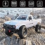 Mostop RC Échelle 1/16 pour le ramassage des voitures 4WD Prise en charge hors route RC Jouets du modèle de vitesse de camion d'escalade, C24-1 Volets & Contrôle de la direction RC Camions 2.4Ghz Télécommande Enfants RC Voiture pour enfants