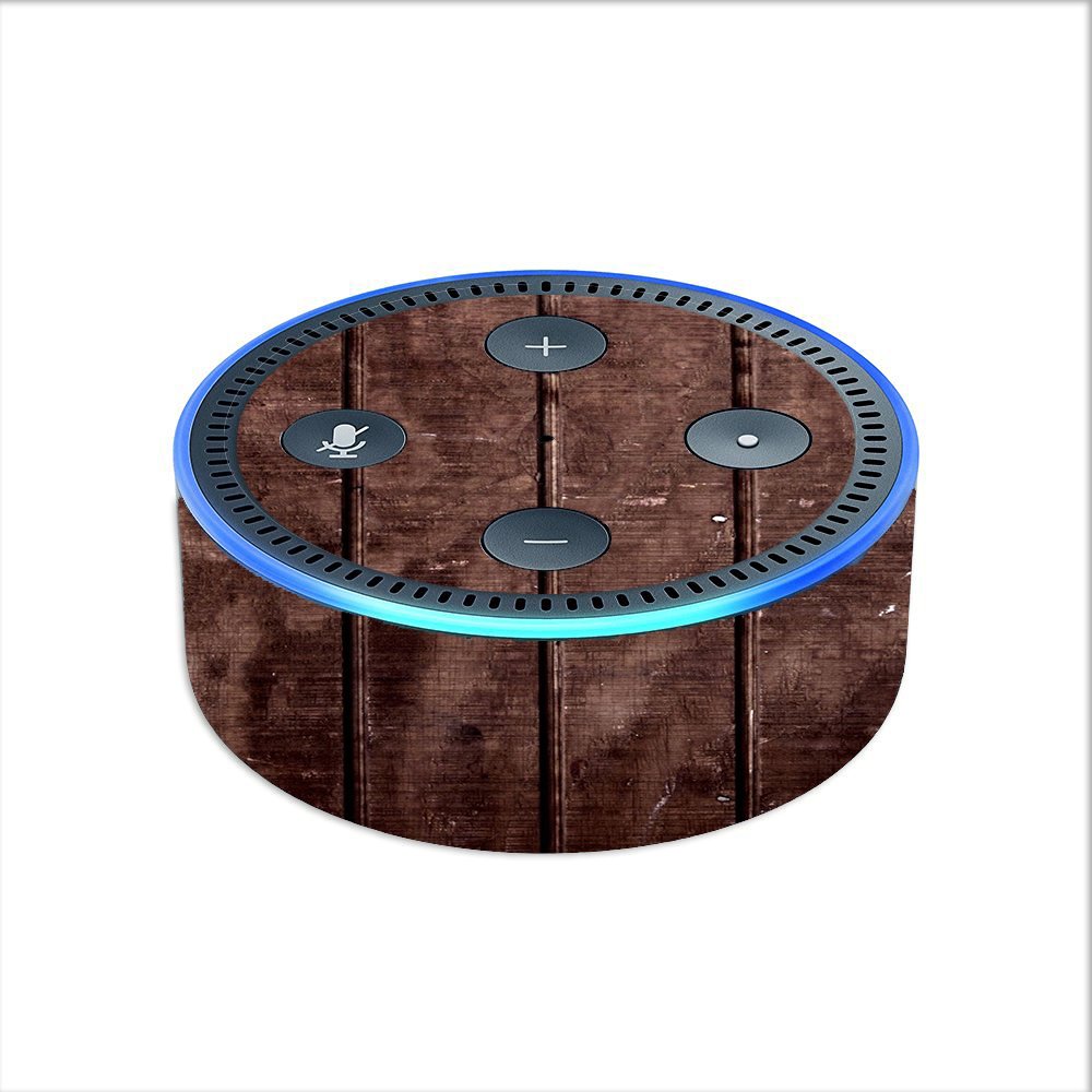 Skin Decal Vinyl Wrap for Amazon Echo Dot 2 (2nd Generation) / Wood Floor