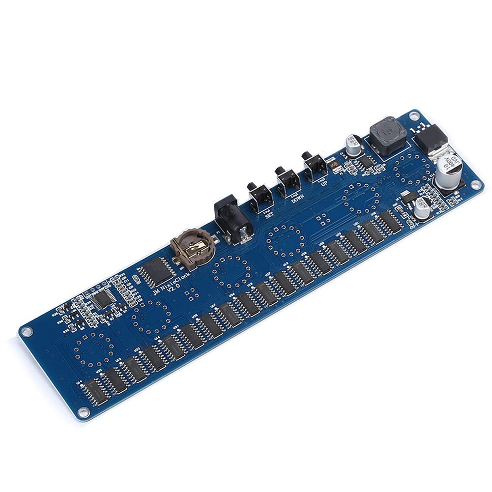 Cocoarm STM8S005 Płytka Drukowana RGB MicroUSB Płytka Zegarowa 12 V 1 A ze Zintegrowanym Sterownikiem IC Wyświetlacz Czasu 24-godzinnego i Kopia Zapasowa CR1220 dla Użytkowników Zegarów LED DIY