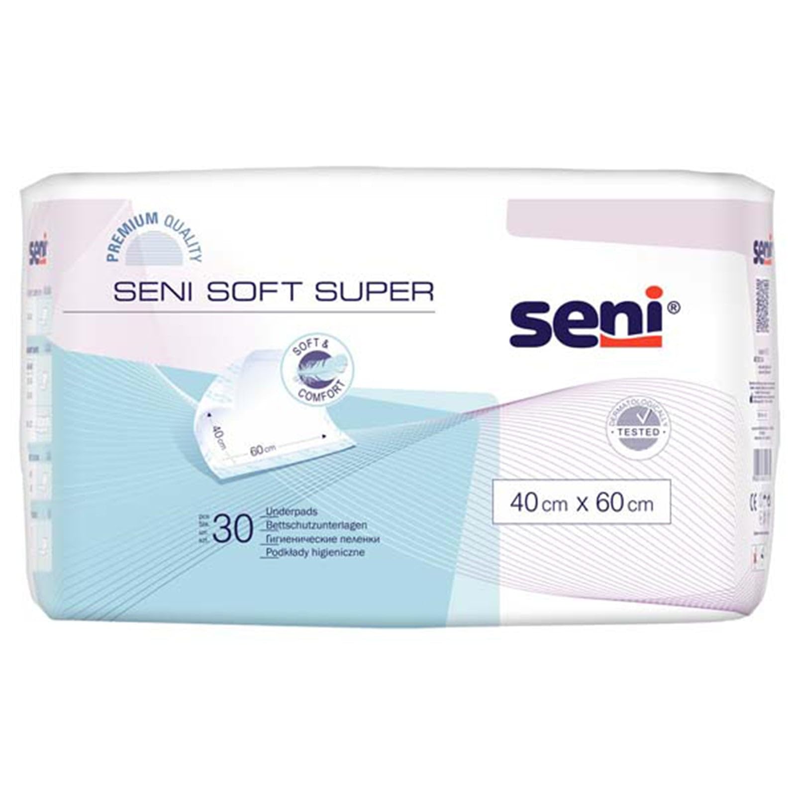 Seni Soft Super Bettschutzunterlagen 90x60 cm