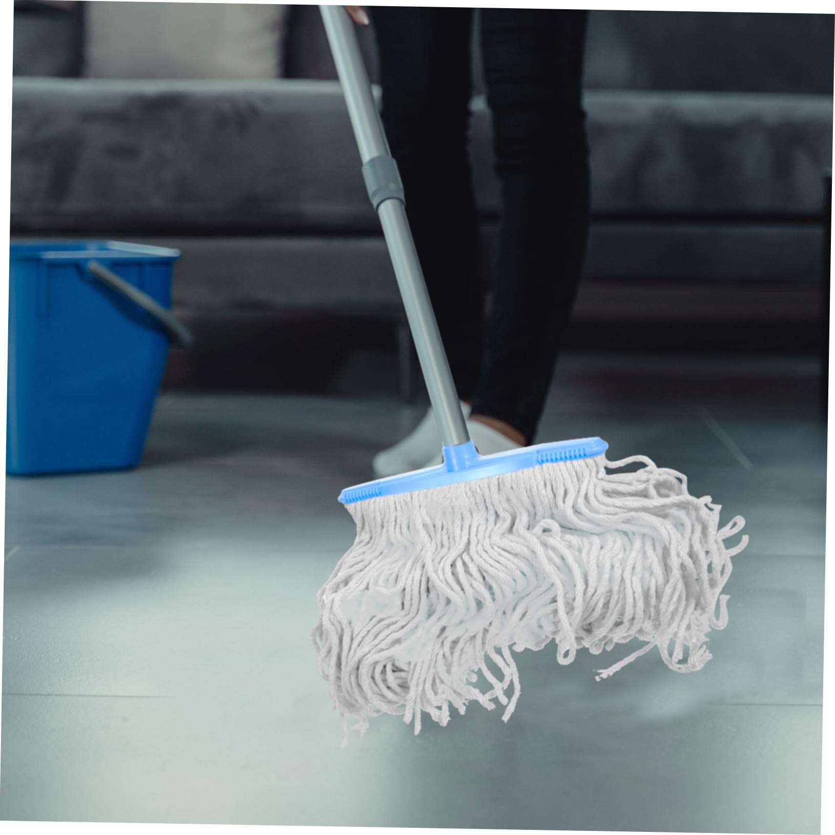 NULYLU Water Absorption Mop Heads Replacement Heads for Commercial Mop Non-Scratch Design