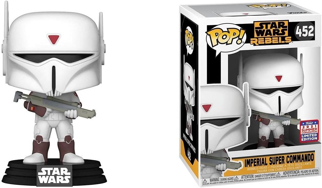 Funko Pop! Star Wars: Rebels- Imperial Super Commando (Wh) (Sdcc'21), Action Figure - 55911, Multi Color
