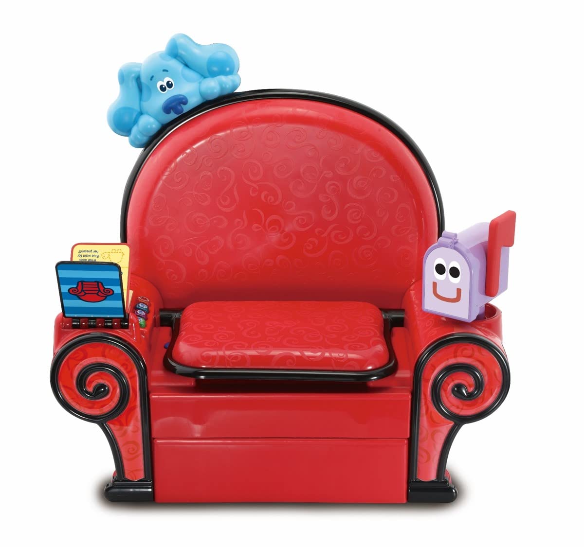 LeapFrog Blues Clues Play & Learn Thinking Chair, Interactive Toddler Toy with Phrases, Sounds & Music, Educational Toy with Games and Activities, Toddler Musical Toy for Pretend Play, Ages 2 Years + Red,610403