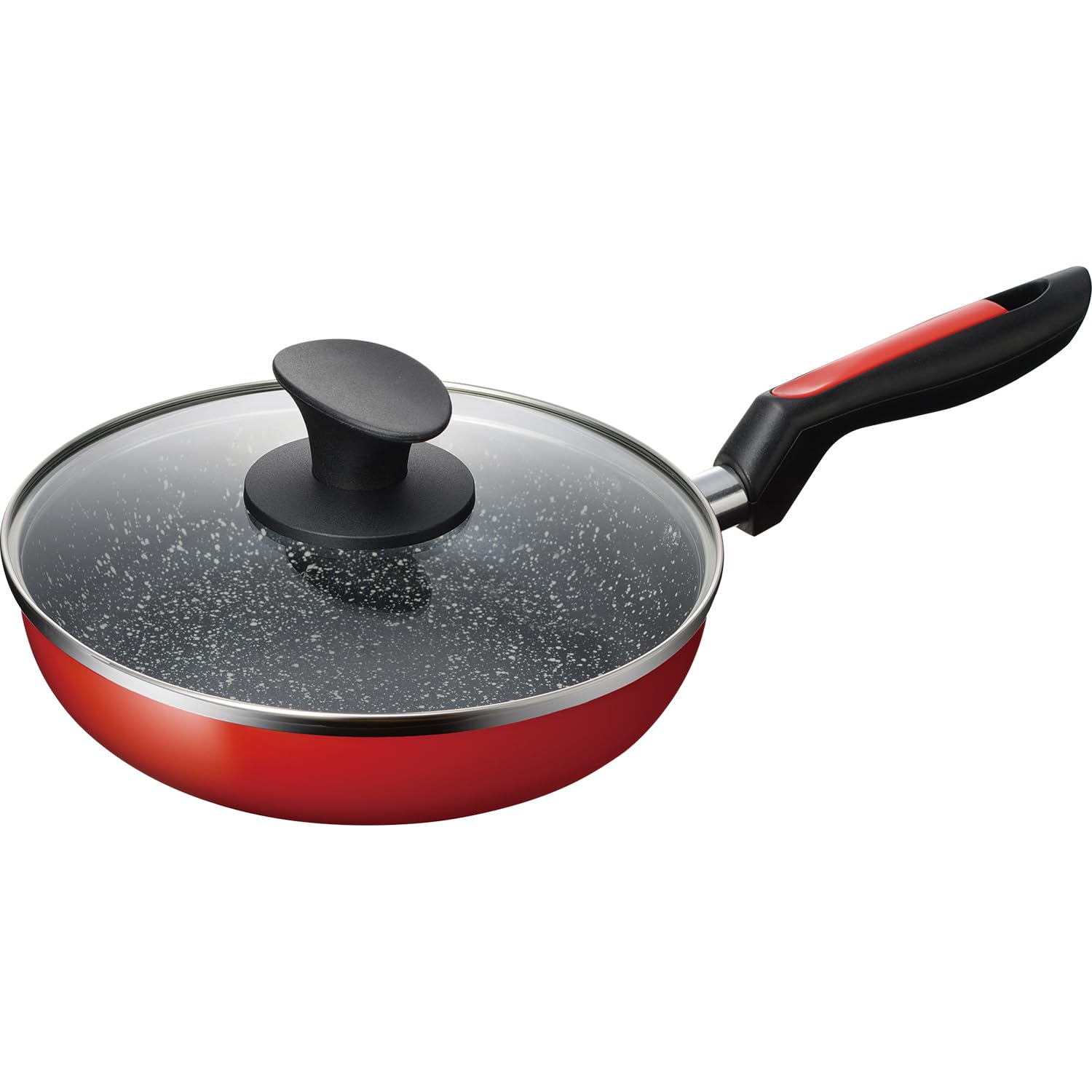 Amazon｜和平フレイズ フライパン 20cm IH対応 ガス 蓋付 赤 レッド