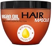 Moroccan Argan Oil Hair Mask - Sulfate Free, Anti Frizz Hydrating Care for Women and Men - Deep Moisturizing Conditioner Treatment for Color Treated, Curly, Damaged, Frizzy and Dry Hair