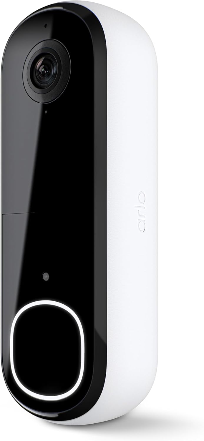 Arlo Video Doorbell 2K | 2nd Gen | Wire-Free/Wired Option
