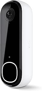 Arlo Video Doorbell 2K | 2nd Gen | Wire-Free/Wired Option, 2-Way Audio, Night Vision, Head to Toe Video View, Integrated Siren | Live Stream | Real Time Notifications |180 Deg Wide View, White asin的图片