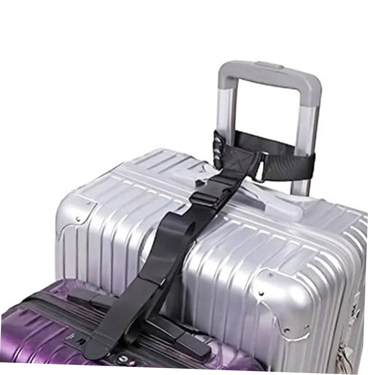 BESTYASH 4 Set Di Cinghie Per Bagagli Per Borsa Robuste E Facili Da Regolare Con Fibbia Di Sicurezza.