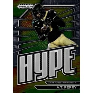 2023 PANINI PRIZM DRAFT PICKS HYPE #23 A.T. PERRY WAKE FOREST DEMON DEACONS FOOTBALL OFFICIAL TRADING CARD OF NFL