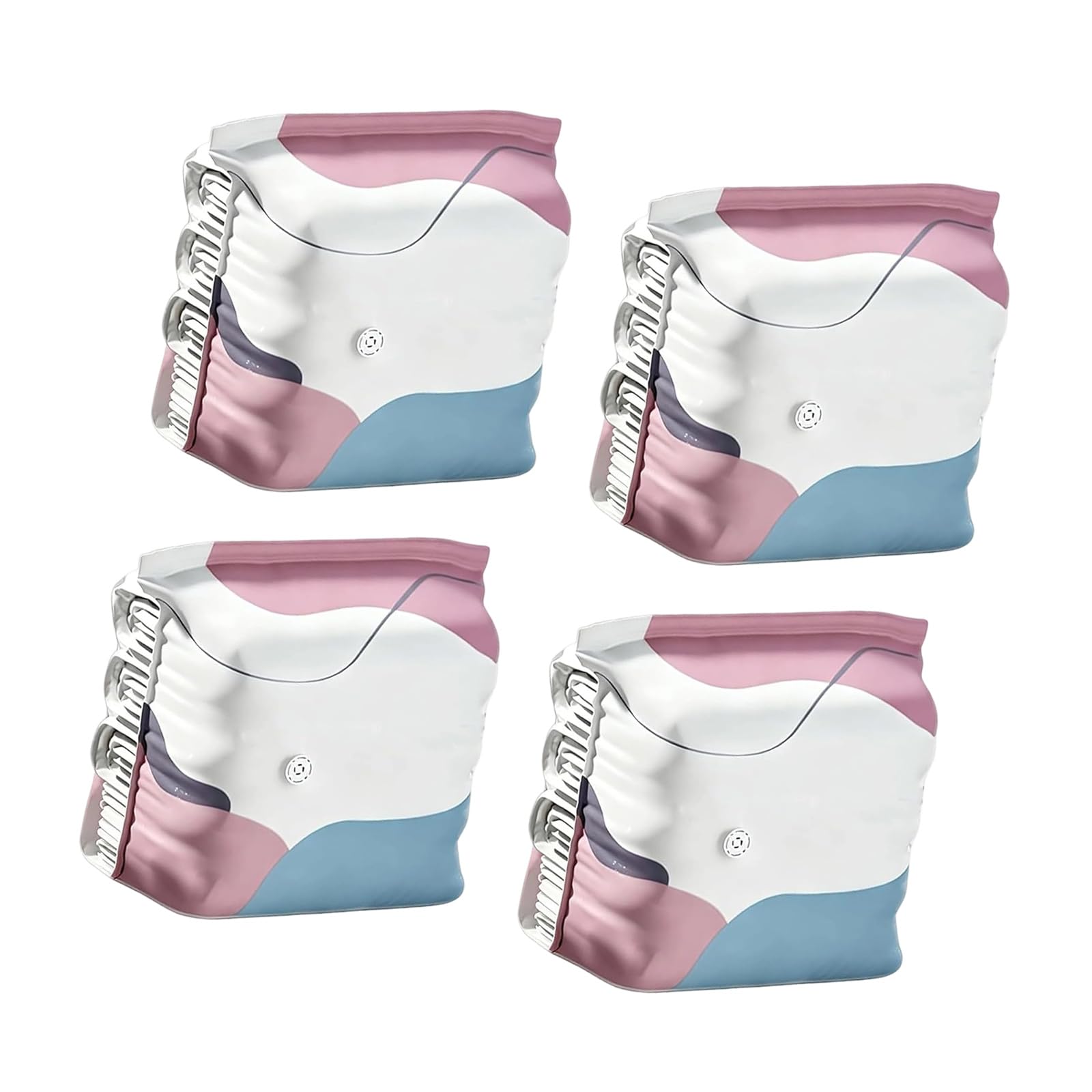 No Pump Vacuum Storage Bags, Vacuum Storage Bags Large, 3d Press and Seal Compression Bag, Vacuums Seal Bag for Clothes, Reusable-Vacuums Pack for Clothes, Duvets, Bedding, Travel