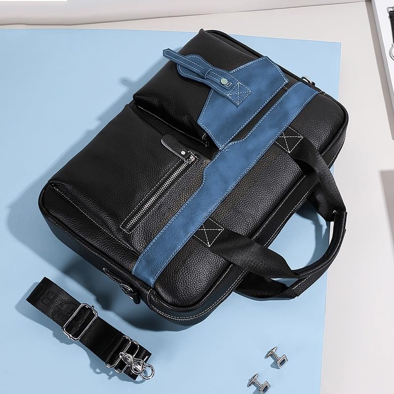 Men's Diagonal Cross Bag Business Handbag Shoulder Bag Business Bag Conference Computer Bag4